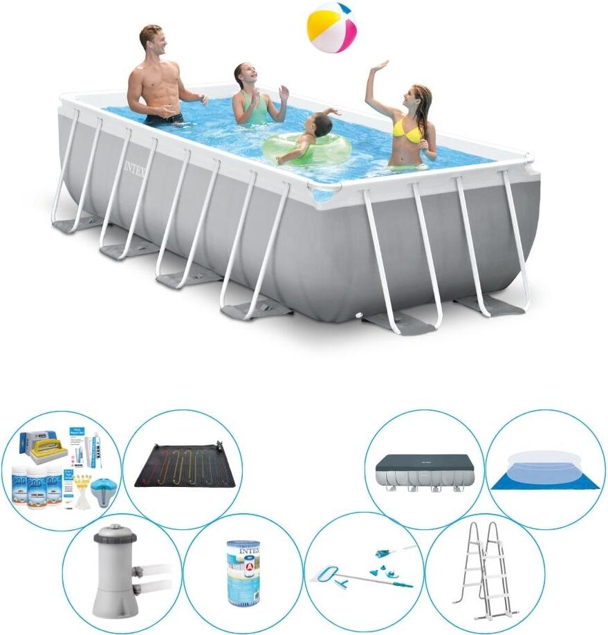 Bazén Intex Prism Frame Pool - 400x200x100 cm - výhodná sada