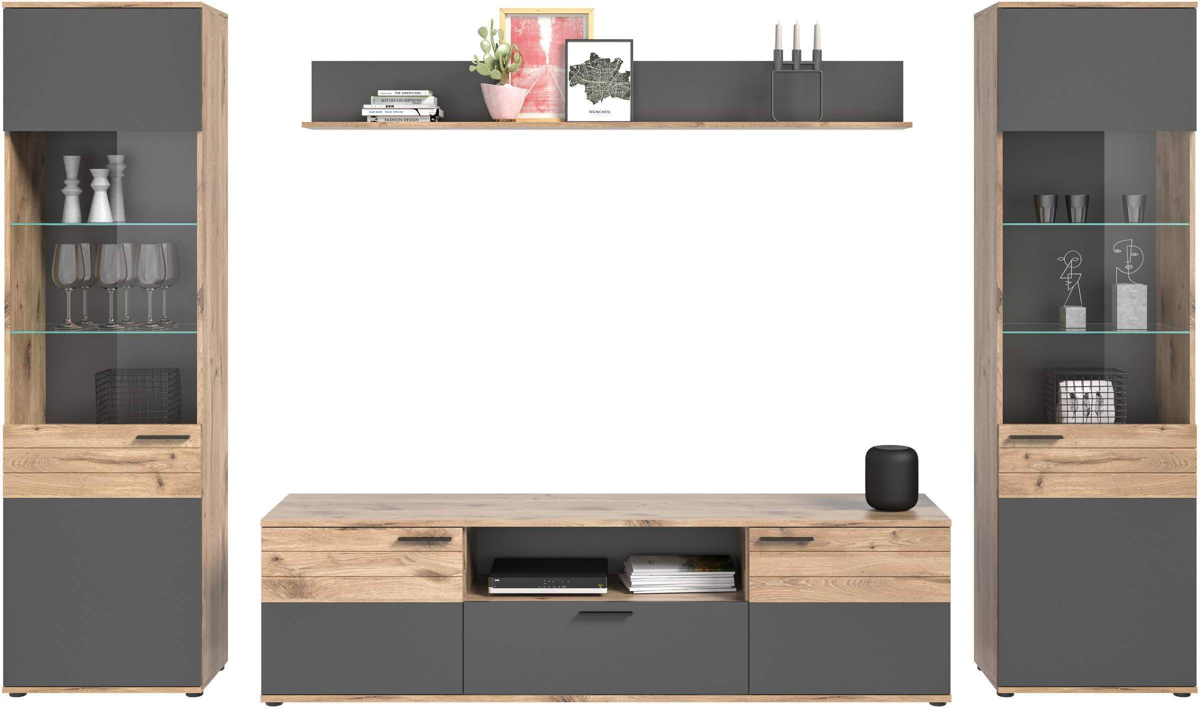 ebuy24 Mason Regalsystem Eiche Nachbildung. 61-X12B8W02