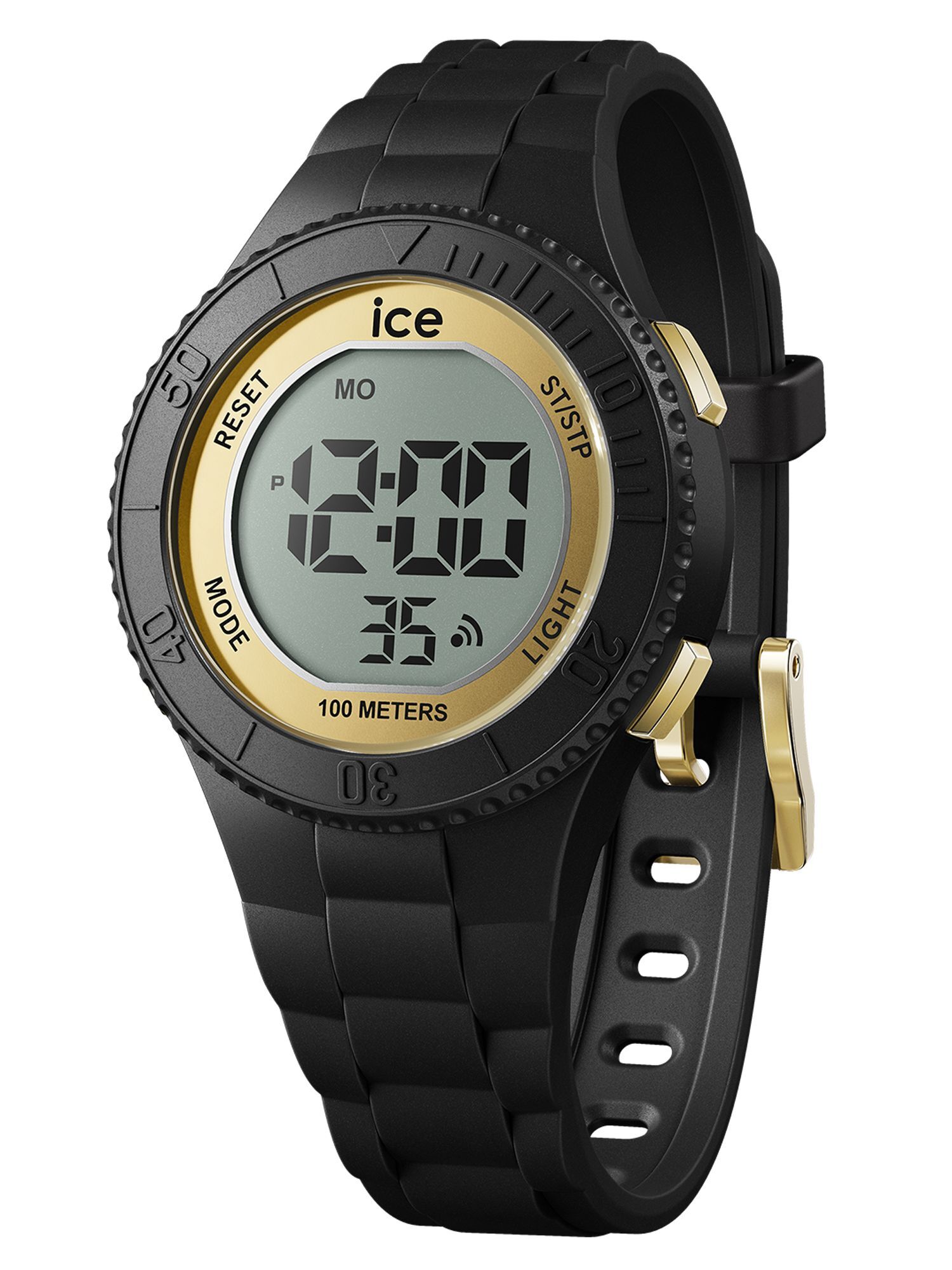 Hodinky Ice-Watch Ice Digit Black Gold