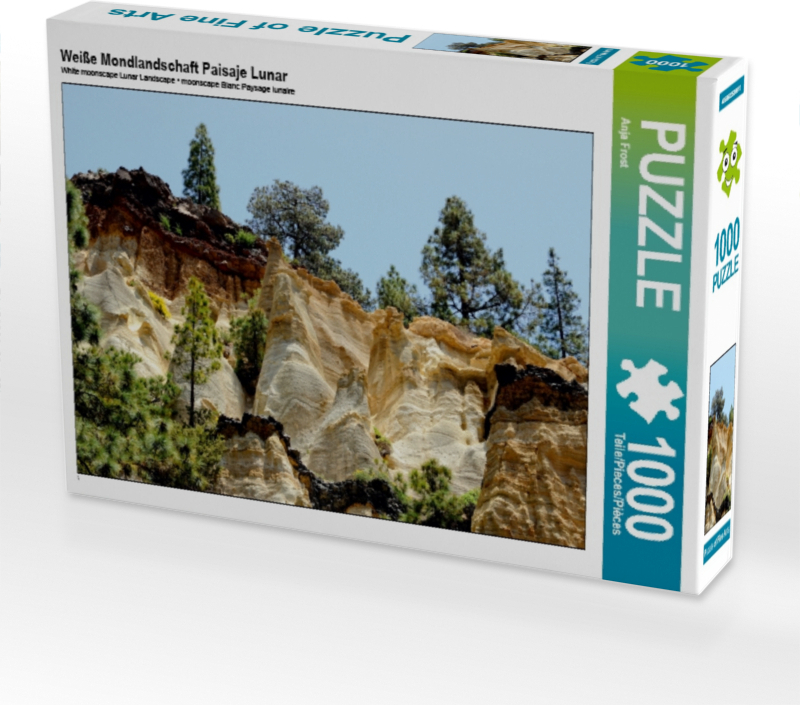 Calvendo Weiße Mondlandschaft Paisaje Lunar 1000 Teile Puzzle quer 640x480mm, Frost Anja; 7331580