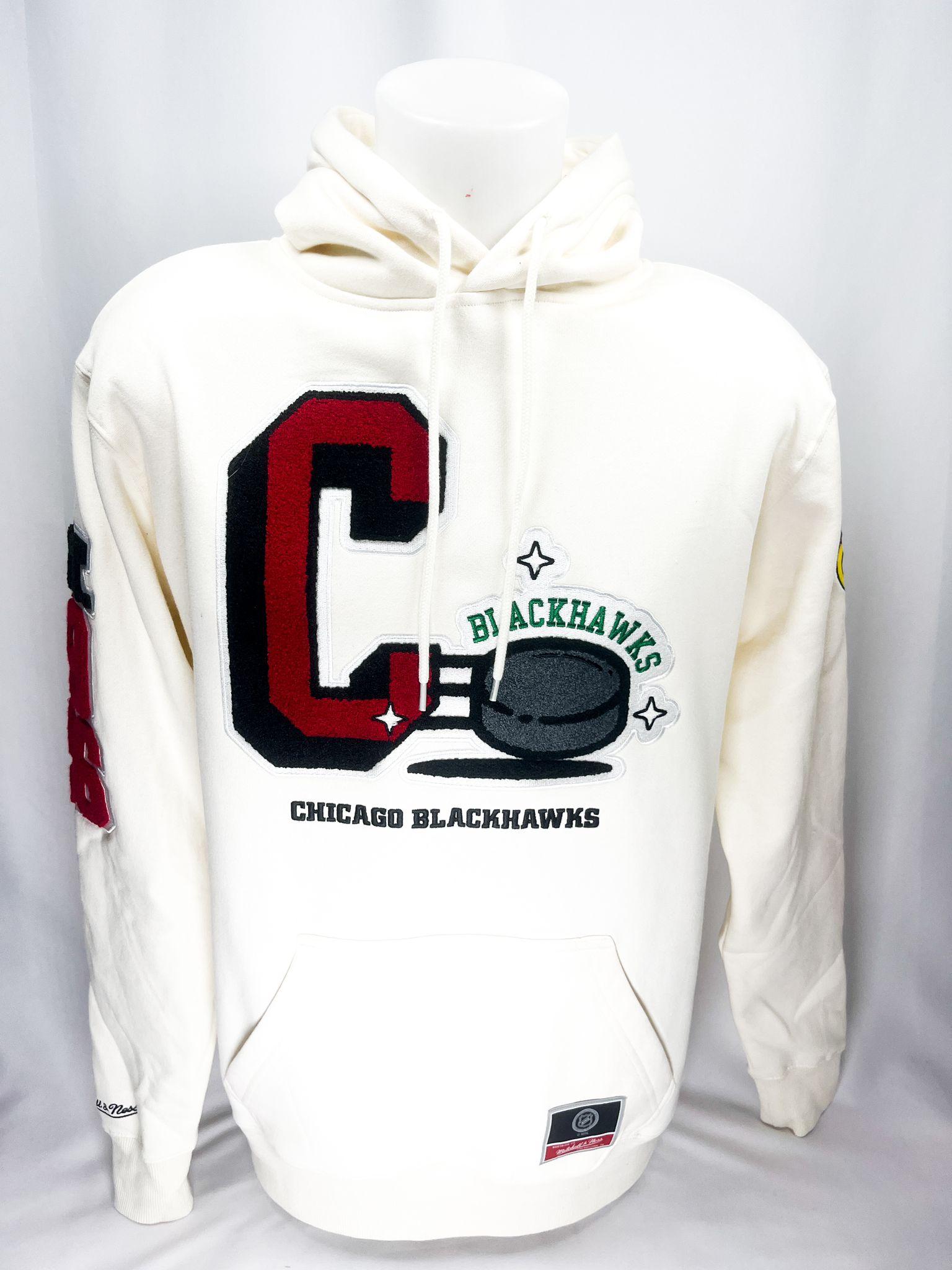 MITCHELL NESS Pánská mikina Chicago Blackhawks NHL Sswagger Hoodie Velikost: M