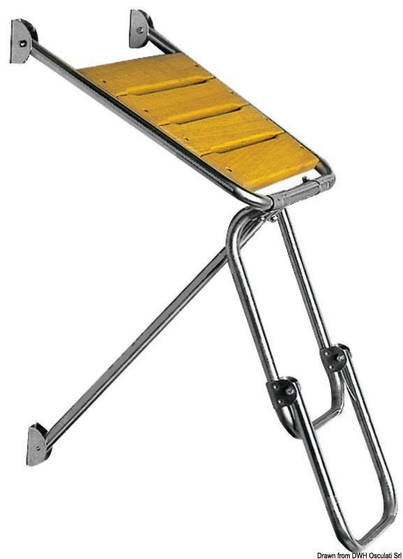 Sternplattform mit Leiter 45x45 cm - Osculati 48.420.06
