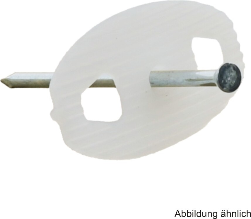 Markenlos Nagelscheibe mit Stahlnagel 3x40 mm, 150 Stück 900356
