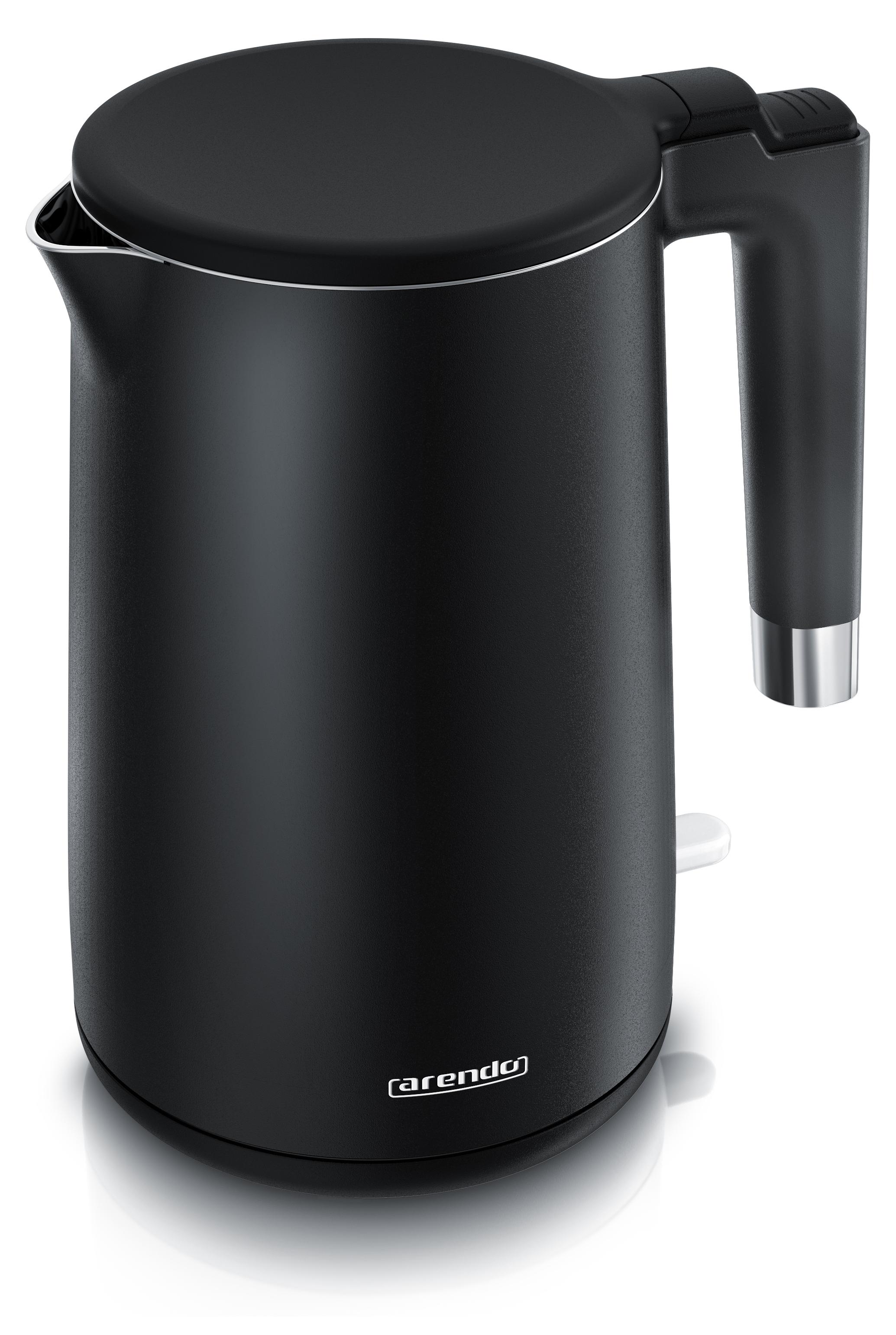 Arendo Wasserkocher Edelstahl CORE, 1,5L, 2000W