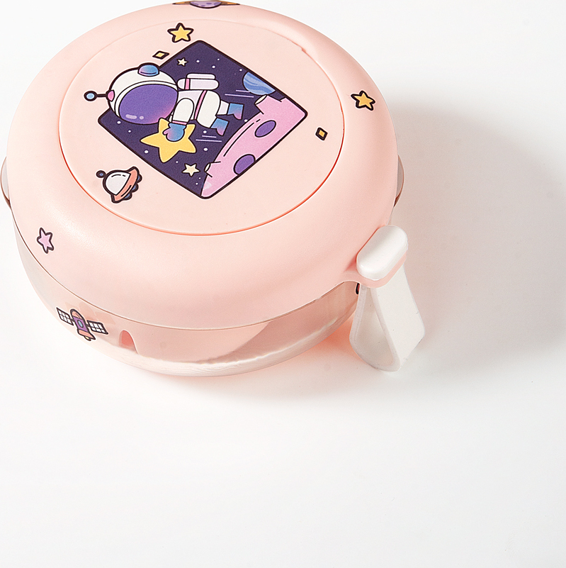 hoomtree Prothesenbox Zahnspangendose Zahnbehälter Prothesendose mit Spiegel Zahnprothesenbecher Dentalbox Prothese Teeth Behälter,Rosa