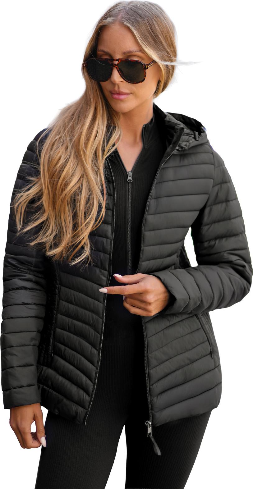 Damen Jacke Schwarz OZONEE JS/11Z8228 L