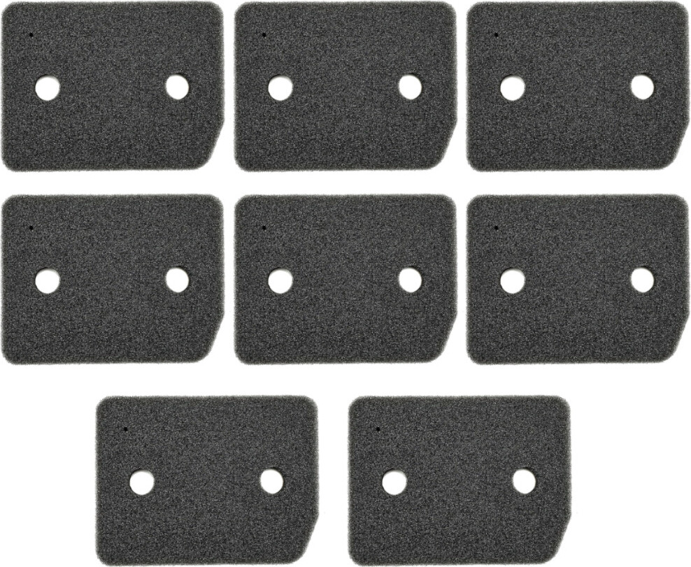 8x Trade-Shop Schwammfilter / Sockelfilter / Schaumfilter kompatibel mit Miele Wärmepumpentrockner Kondenstrockner Wäschetrockner T1 wie TCE530WP 176208252