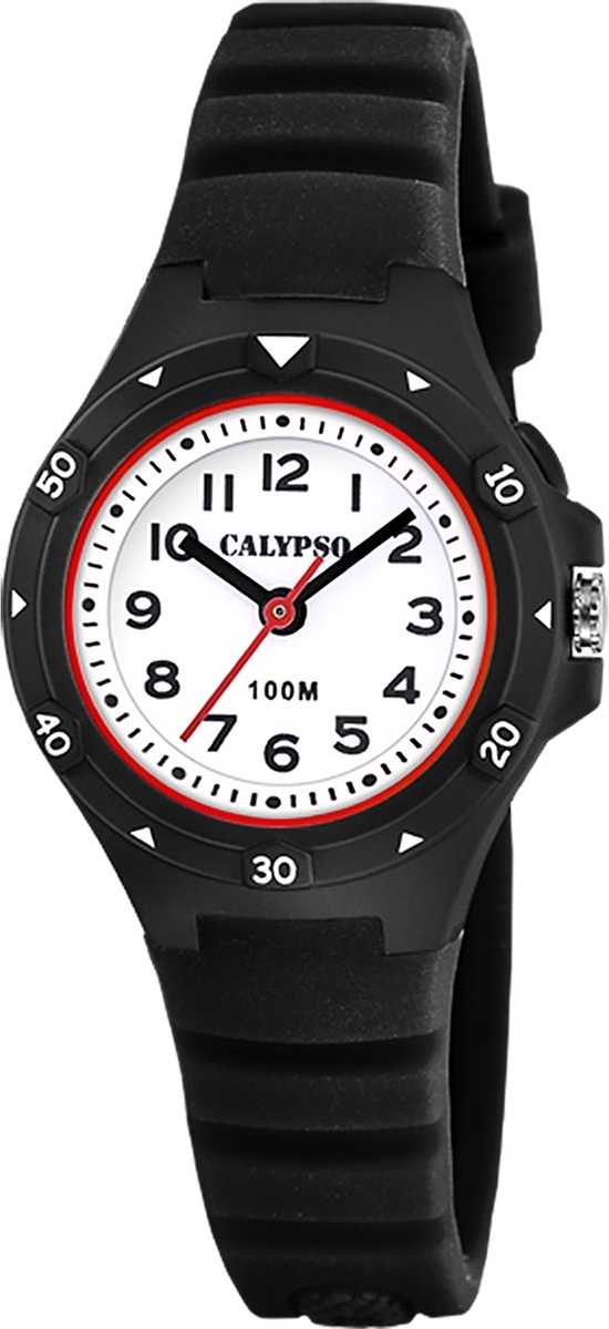 Detské hodinky Calypso pre mládež gumené čierne Náramkové hodinky Calypso Junior UK5846/6