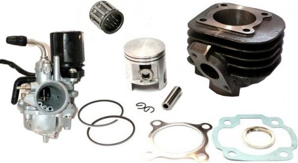 Untimero 70cc Sport Zylinder KIT Set VERGASER 17,5mm für BSV AX50 AX JX50 JX GZ 50 Luft Zylinderkit Zylinderkit Zylinderkit
