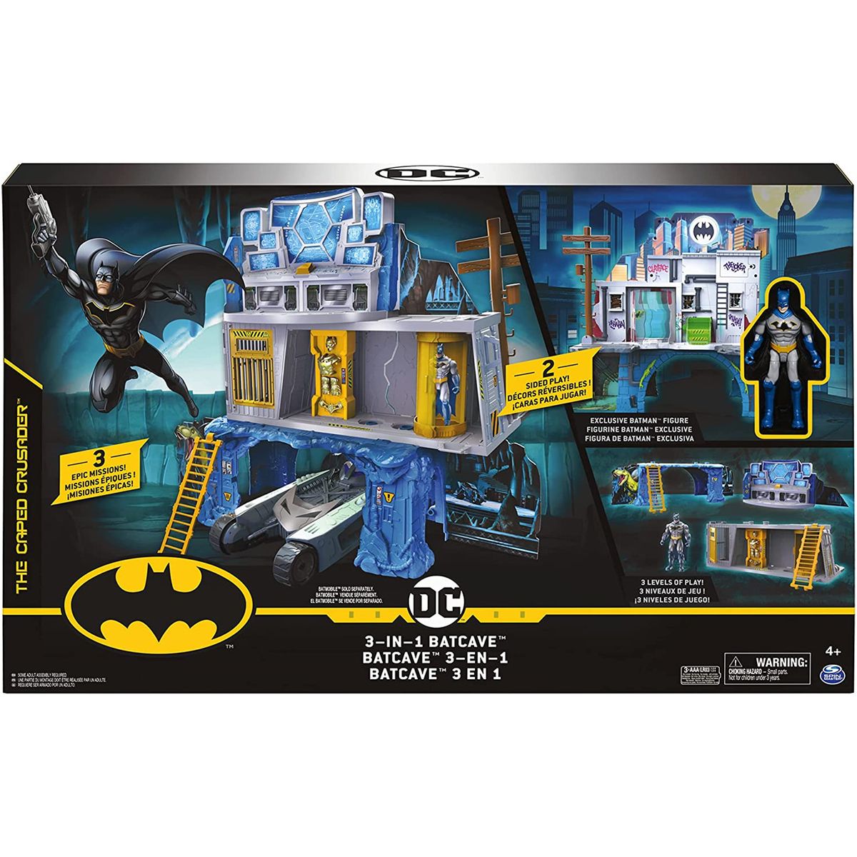 Spin Master 6058292 (20125469) - Batman - 3-in-1-Batcave - beidseitig bespielbar 233232