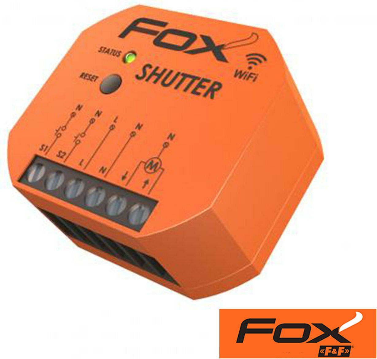 F&F | Rollladensteuerung FOX Shutter - 230V - Wi-Fi - Flexibel steuerbar - Einfache Installation WI-STR1S2-P