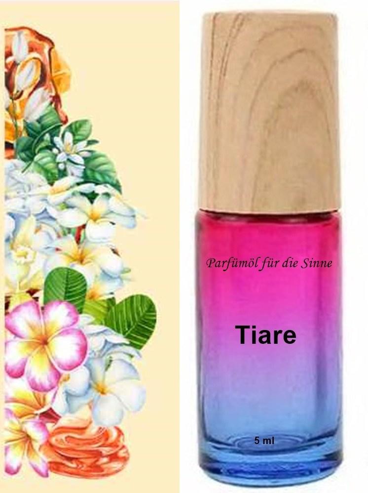 GKA Parfüm Roll-On gefüllt mit reinem Parfümöl Tiare Blüte Parfüm Roller RollOn Duftroller Parfümroller