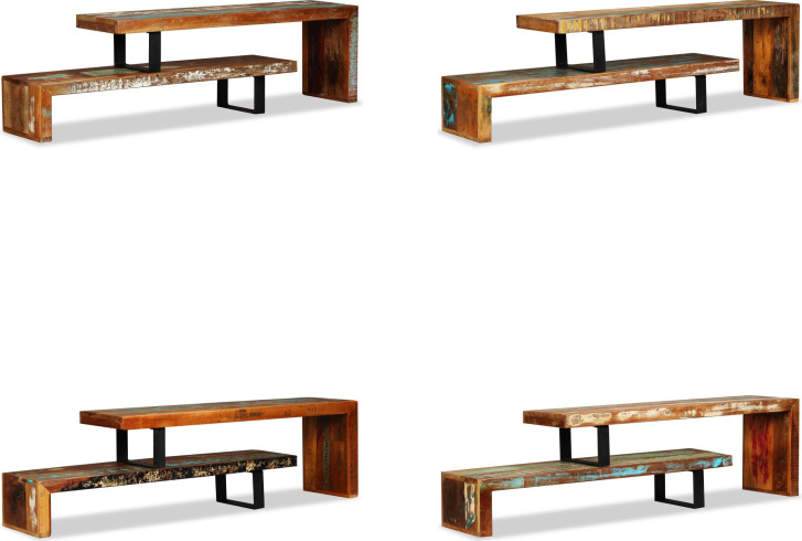 vidaXL TV Schrank Altholz Massiv - TV Schrank - TV Schränke - Holz TV Schrank - Holz TV Schränke HL244582