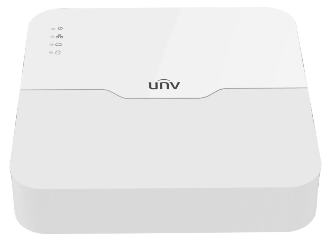 Uniview NVR301-04B-LP4-IQ, 4 kanály, PoE, max.IN:80Mbps/OUT:80Mbps, chytrá analytika SIP, UMD