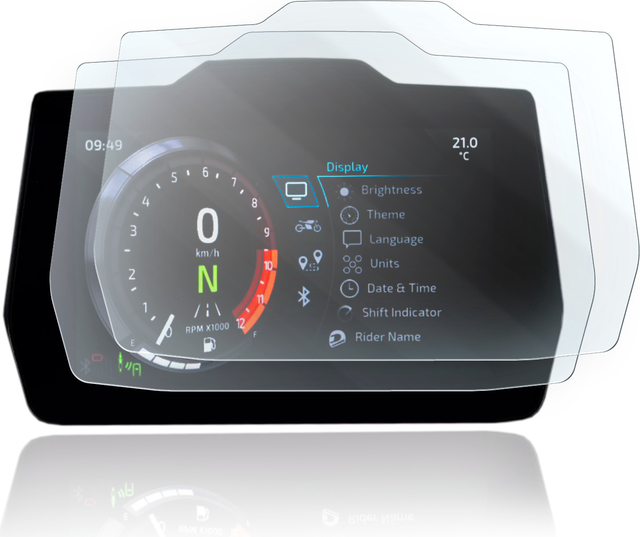 Tachoschutzfolie Für Pista 125 - Displayschutz 2x Ultra Clear