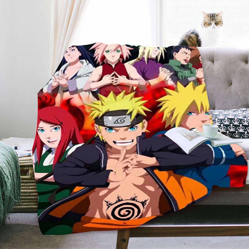 Naruto Anime Manga Kuscheldecke Sofadecke Wohndecke Decke blanket 150x100cm 