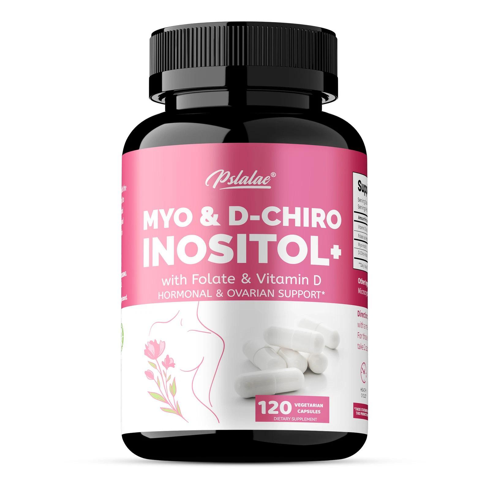 Pslalae Myo & D-Chiro Inositol (120 Kapseln) Nahrungsergänzungsmittel, Frauengesundheit, Immunsystem, Hormone Balance, Stimmung