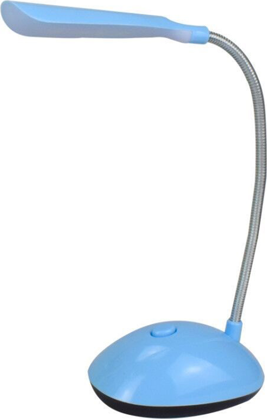 Stuttg LED-Schreibtisch leichte Augen schützende batteriebetriebene Kunststoff Flexibler 360-Grad-Rotationsschktell Nachtlicht für Zuhause-Blau 2869163@Stuttg