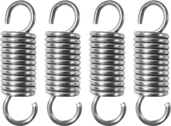 Merkloos Zugfedern aus Edelstahl mit Haken – 4 Stück – Zugfeder 50 mm 106960-0