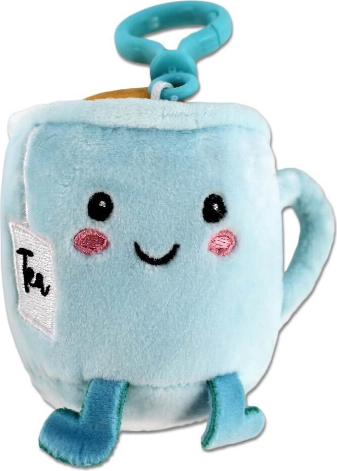 BEMIRO Tee Tasse Plüsch Anhänger mit Bagclip - ca. 12 cm