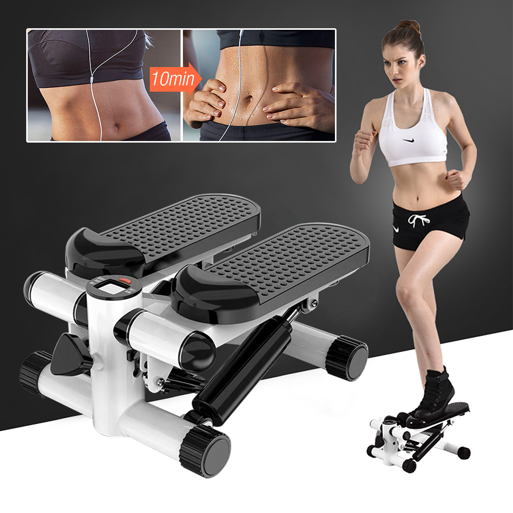 Stepper with Display and 2 Power Ropes Mini Stepper tap dances Rainer Hometrainer DE 