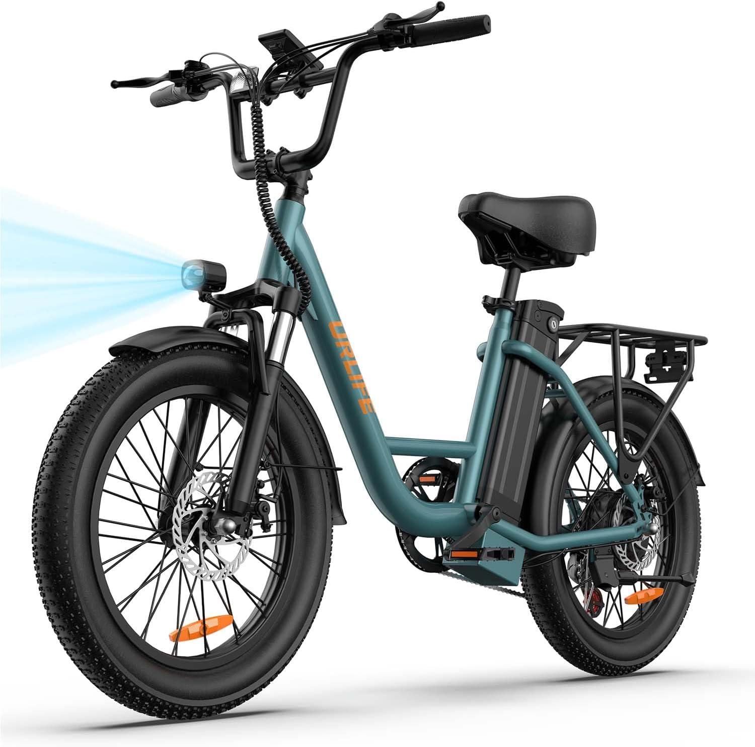 20-palcové elektrické kolo 48 V 13 Ah, Pedelec, elektrické kolo City Pedelec s aplikáciou, 25 km/h, pre dospelých, pánske, dámske 7-rýchlostné elektrické bicykle, zelené