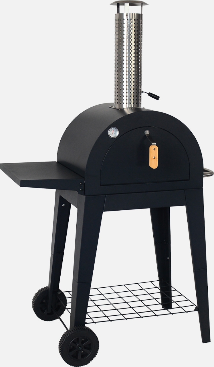sweeek - Pizzaofen für Outdoor mit Ablage - Schwarz BBQPIZ172BK