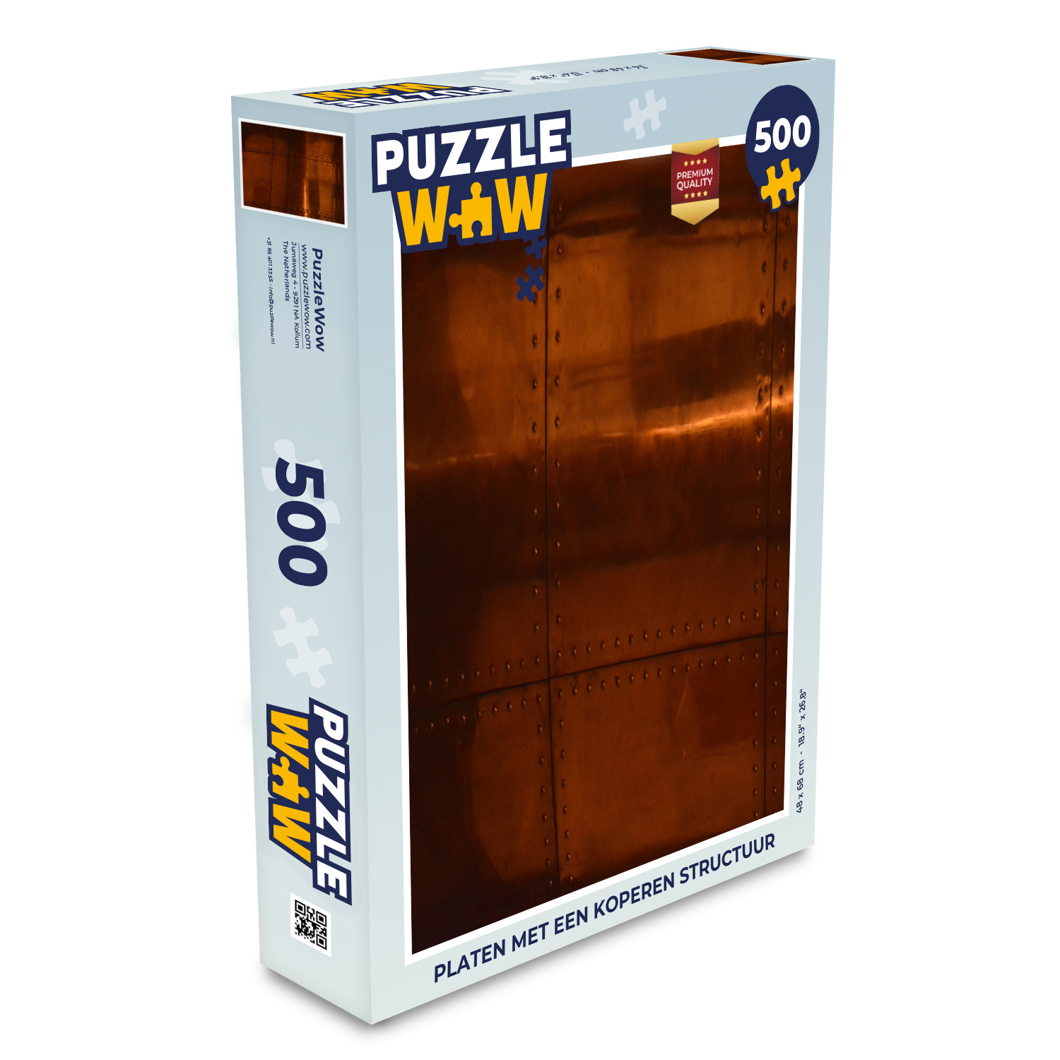 MuchoWow® Puzzle 500 Teile Bleche mit einer Kupferstruktur - Denken - Spiel - Toy 137|1332642