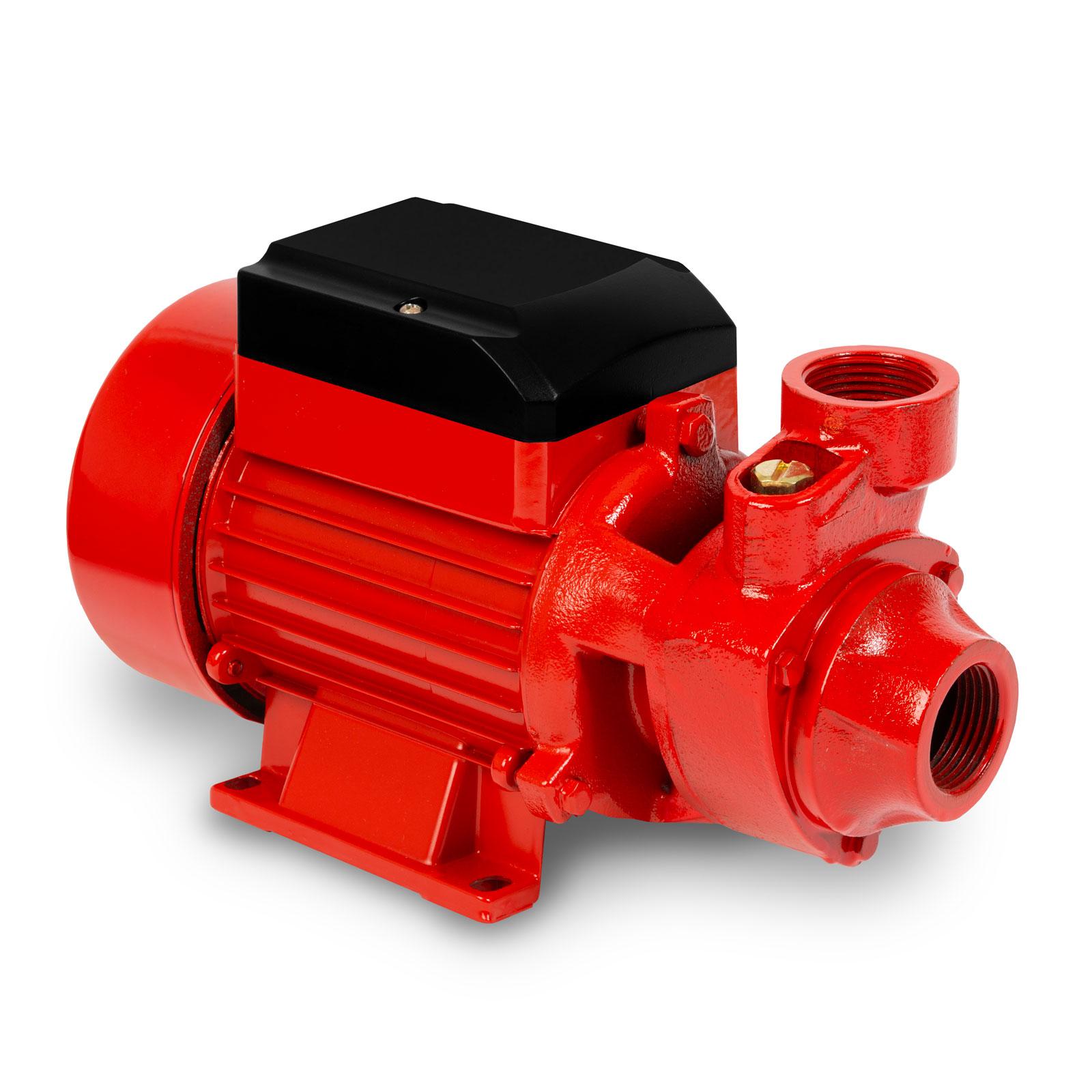 Čerpadlo na vodu EBERTH záhradné čerpadlo odstredivé čerpadlo sacie čerpadlo, 1 palcová prípojka, výkon 750 W, sacia hlava 8 m, výtlačná hlava 50 m, výtlak 2 400 l/h