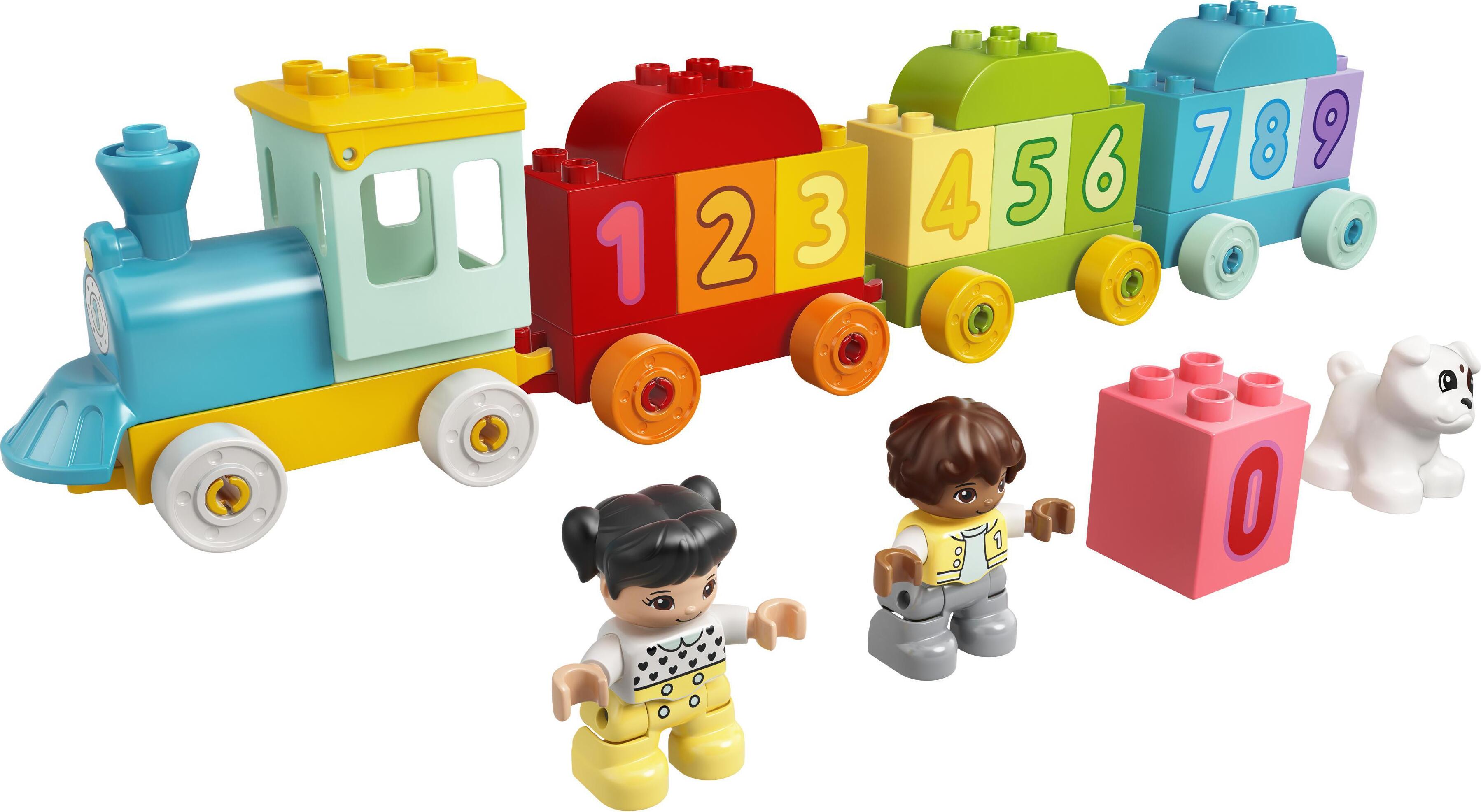 LEGO DUPLO Zahlenzug - Zählen lernen, Zug Spielzeug, Lernspielzeug für Kinder ab 1, 5 Jahren, Baby Spielzeug für Mädchen und Jungen 10954