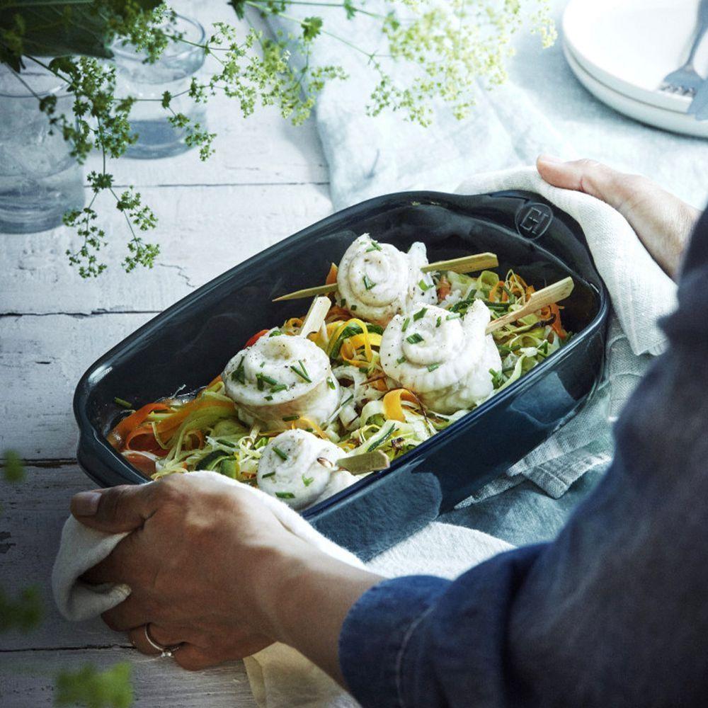 Emile Henry Ultime Gratinform Rechteckig 42x27 cm, Farbe:Belle Ile 500029