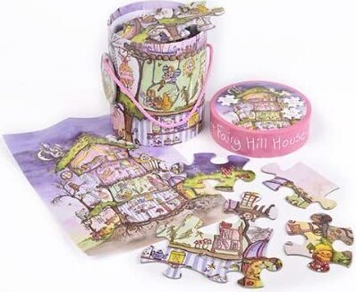 Sonstige Puzzle Elfenhaus in einer Dose mit Tragekordel - 48 Teile 28P1551