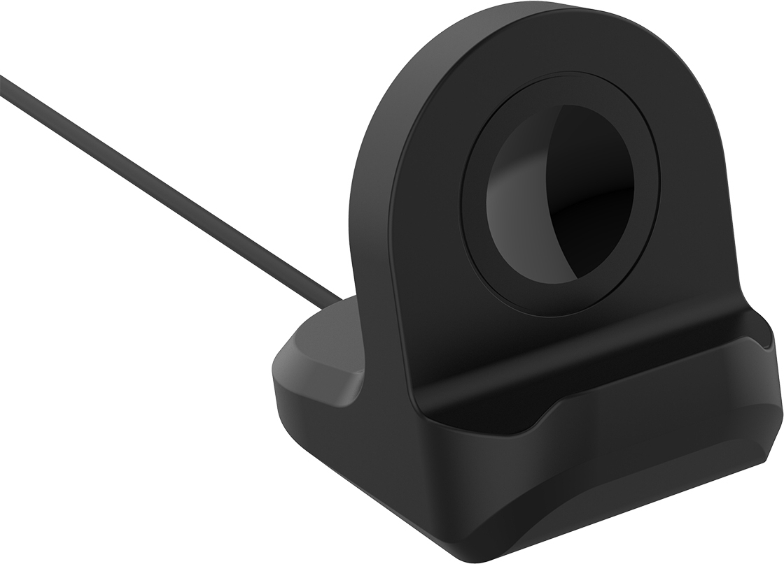 Pre Samsung Galaxy Watch 4 / 4 Classic Univerzálna silikónová nabíjacia kolíska Black