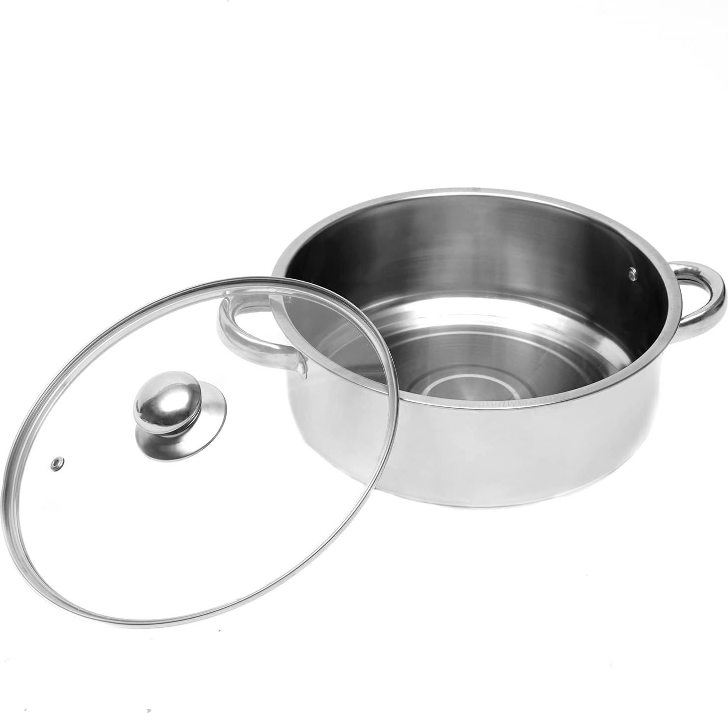 Markenlos Dampfgaren - Dampfgarer - 5-lagiger Dampfgaren - Edelstahl - 24 CM