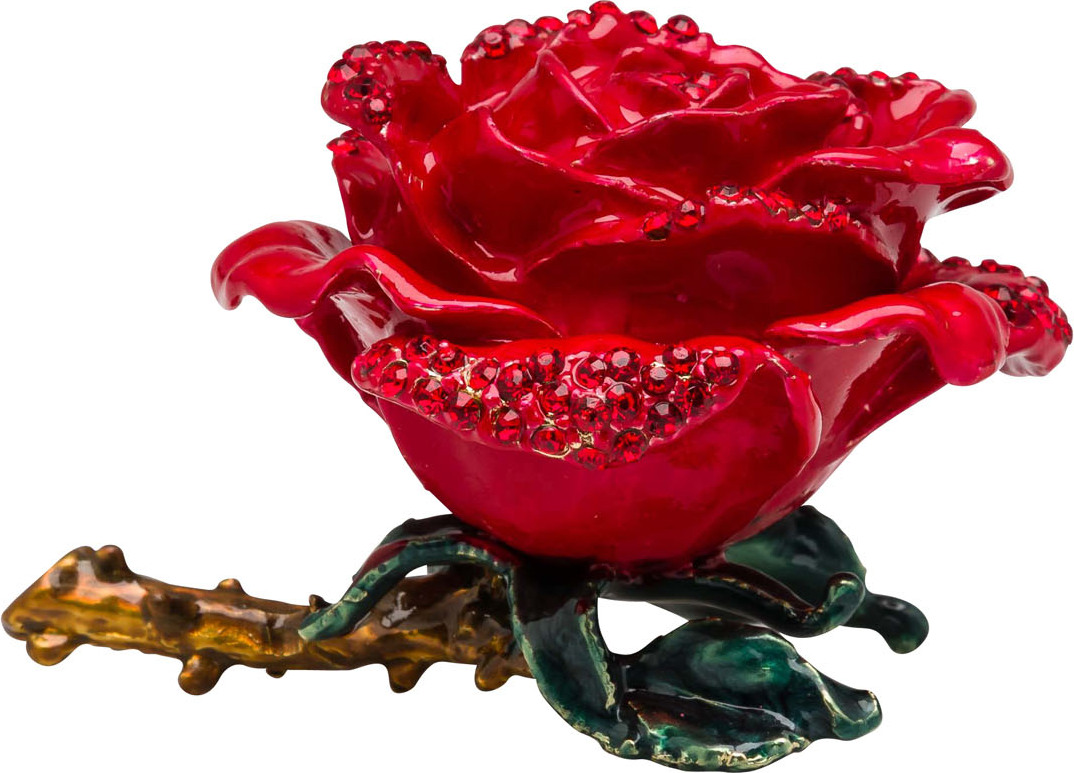 Aubaho Blume Rose Pillendose Schmuckdose Dose Pillenbox Box Dose Figur Schatulle