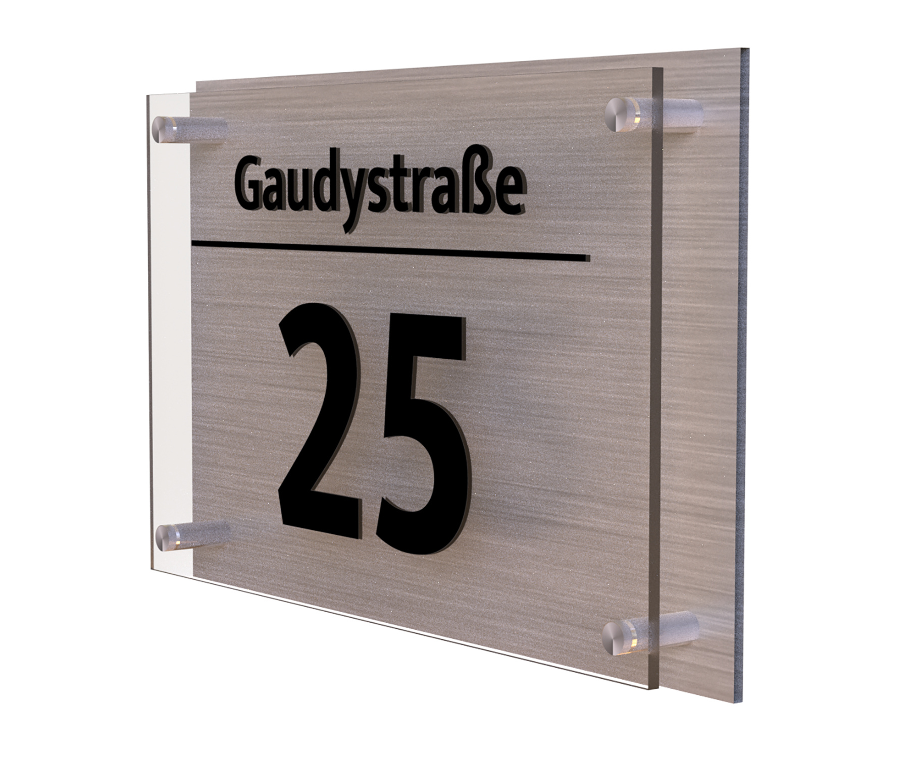 Hausnummer Dibond anpassbar Straße Nummer Kaufland.de