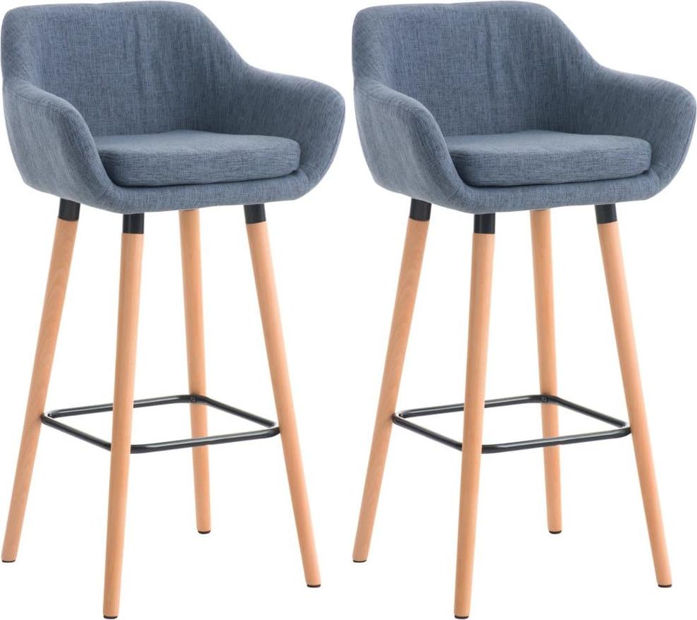 BellaFurn 2er Set elegante Barhocker - Barhocker - stundenlanger Sitzkomfort 307130