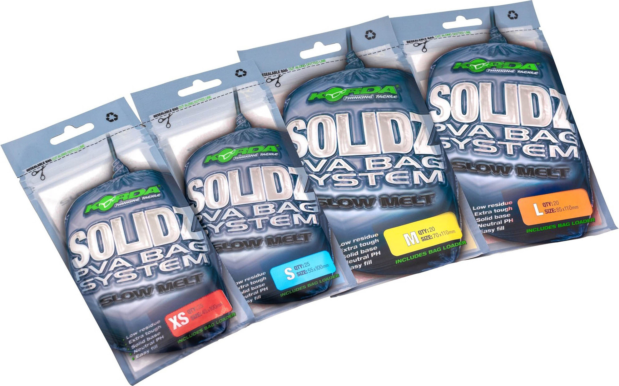 Korda Solidz Langsam schmelzende PVA-Beutel XS KPVA5