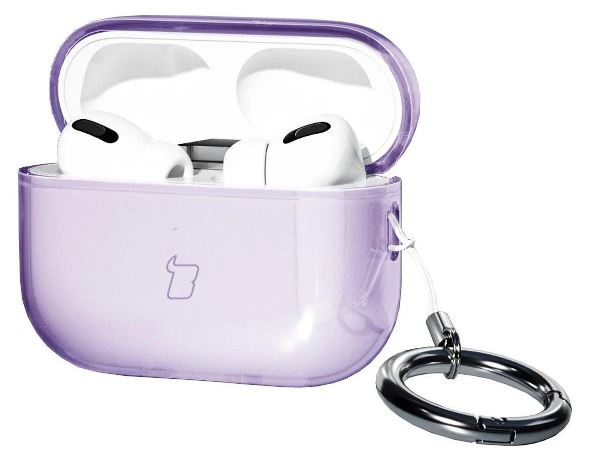 AirPods Pro 3 laadimiskarbiümbris Bizon , lilla/läbipaistev