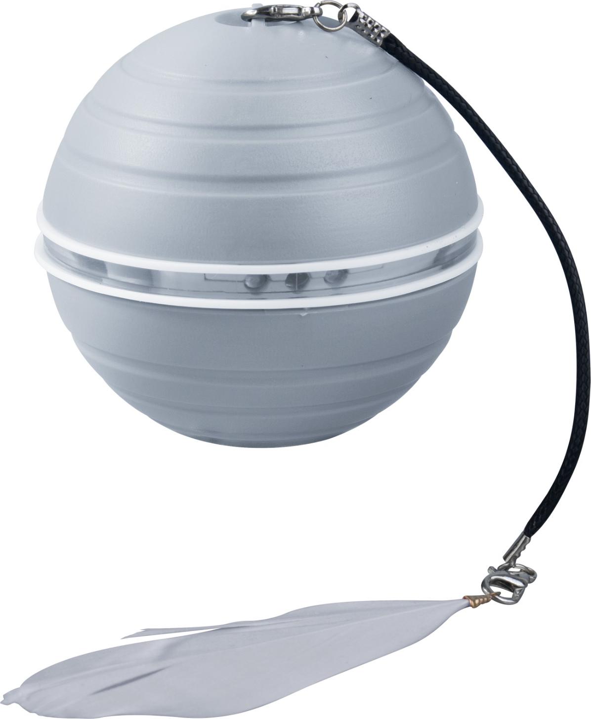 INF Automatischer Katzenball - Interaktives Spielzeug für Wohnungskatzen Grau 398066