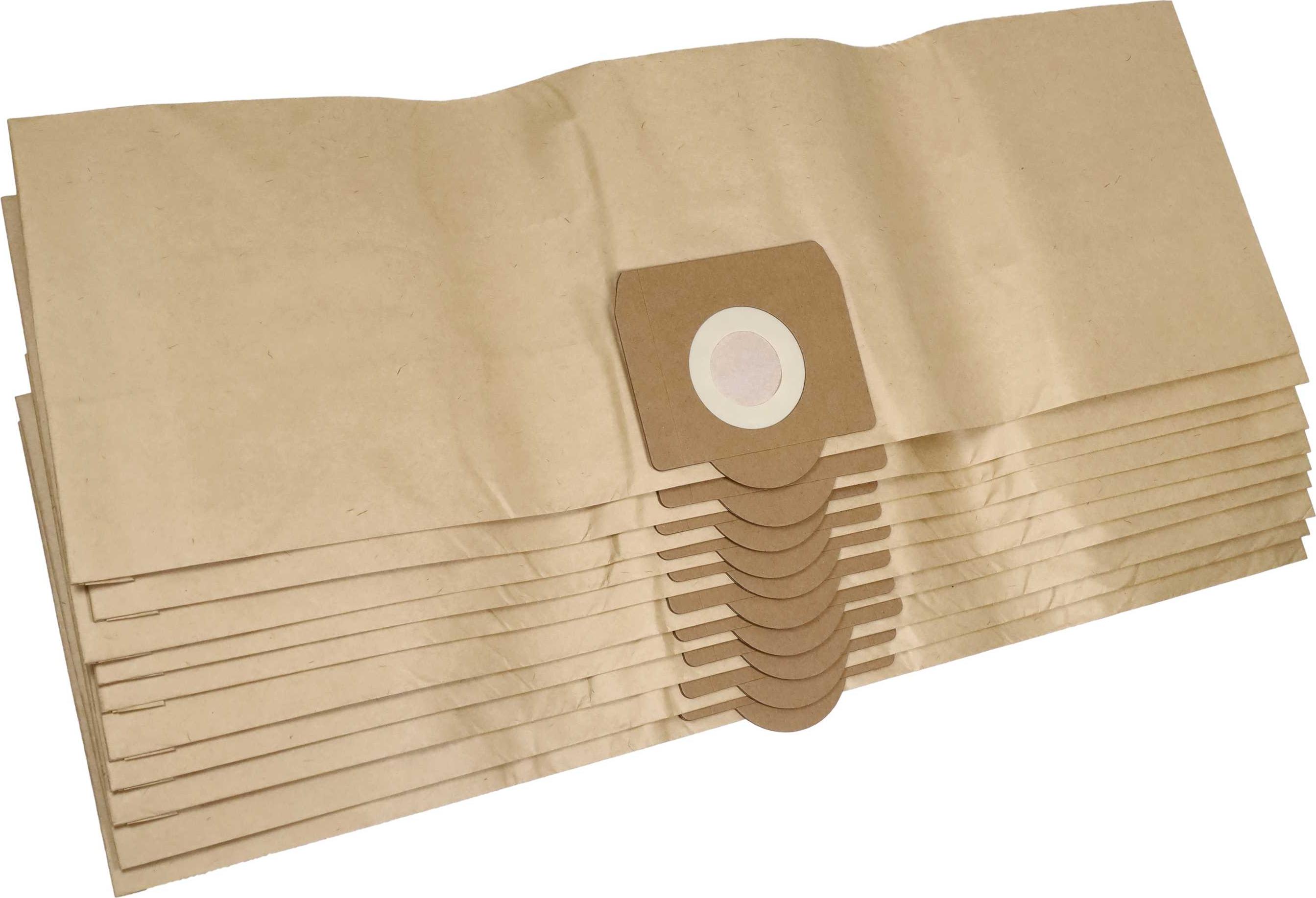 vhbw 10x Staubbeutel kompatibel mit Rowenta 05, 04, 817, Bully, 20 Liter Volumen, 19 Liter Volumen Staubsauger - 20 l Füllvolumen 34cm x 23,7cm braun