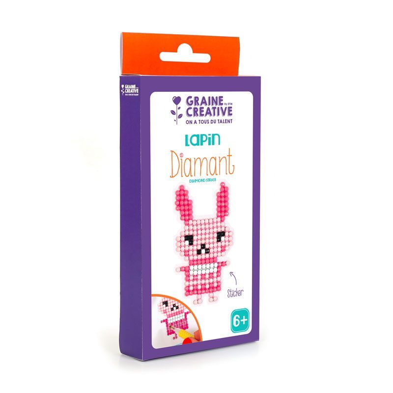 Graine Créative Bausatz Diamant-Malerei - Lapin 750216