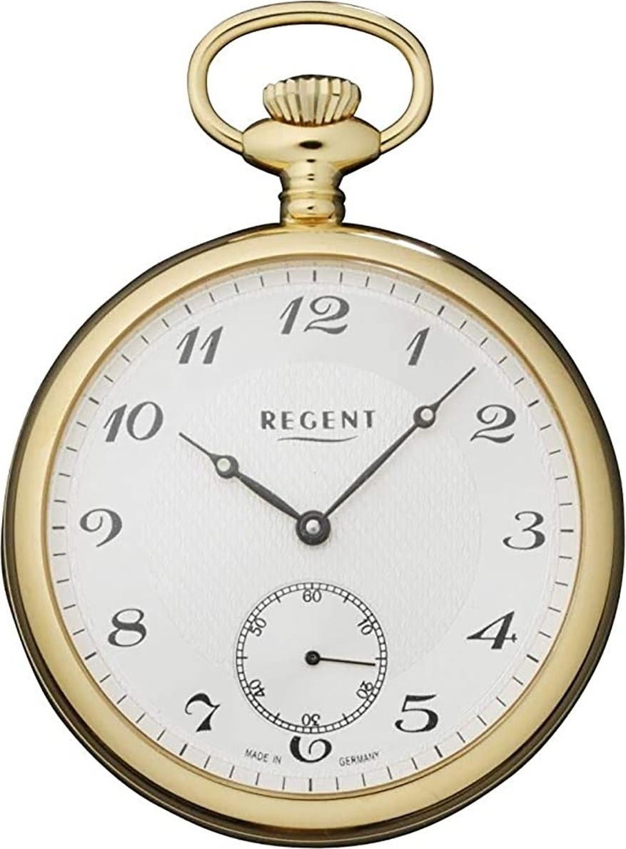 Regent vreckové hodinky Pánske kovové chrómované Quartz hodinky URGM1424