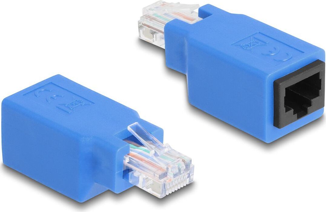DELOCK RJ45 Rollover Adapter Stecker zu Buchse 64803
