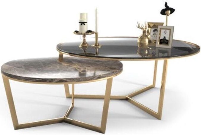 Wohnzimmer 2 Couchtisch Modern Designer JVmoebel