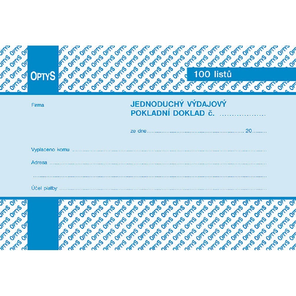 OPTYS 1036 - Ausstellungsdokument für eine Person. A6, 100 Blatt 246