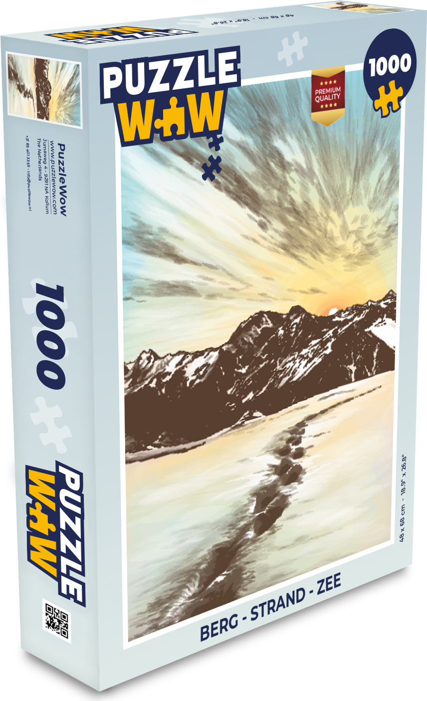 MuchoWow® Puzzle 1000 Teile Berg - Strand - Meer - Spielzeug - Alt und Jung - Spiele - Puzzeln 136|281154305