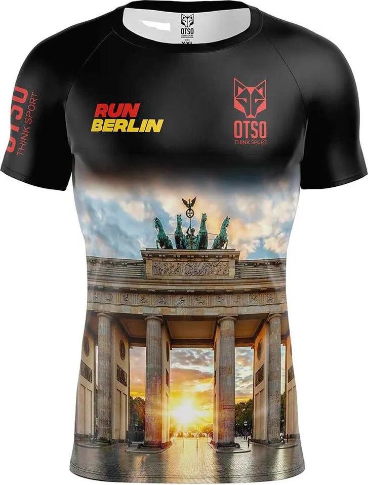 Otso Run Berlin Kurzarm-t-shirt Schwarz M Herren Schwarz M SSS-BERLIN20-MM
