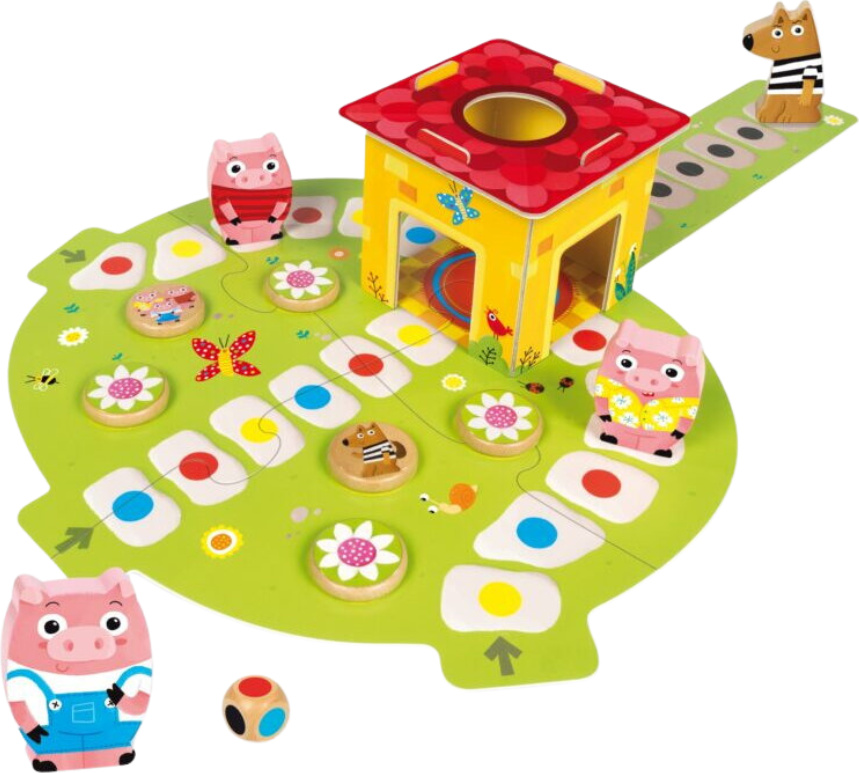 Jumbo Goula - 3 kleine Schweinchen, Kartenspiel, Glücksspiel, 3 Jahr(e), 15 min, 15 min, Familienspiel 53146