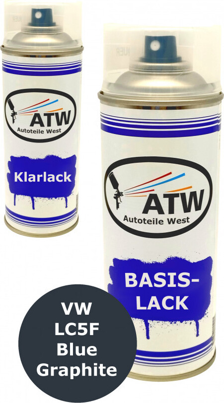 Spraydose Für VW-Audi LC5F Bluegraphit Basislack+Klarlack